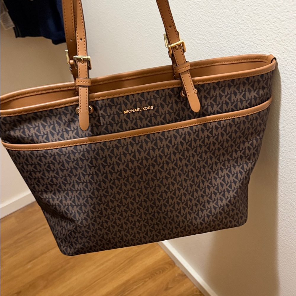 Michael Kors Signature Brown and Tan Tote